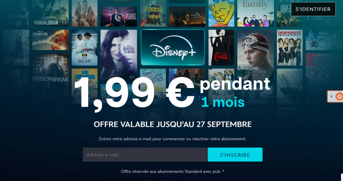 Disney+ à 1,99 €