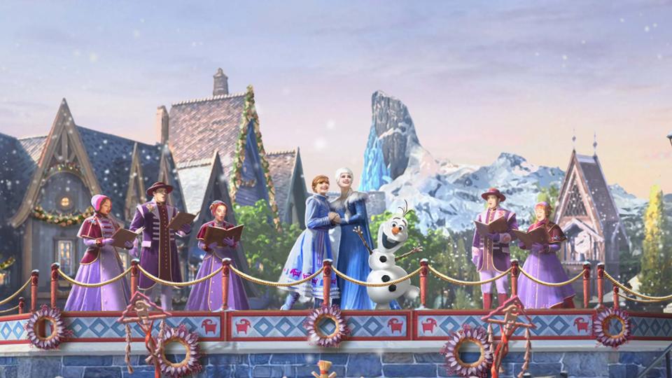 le premier Noël au Monde de La Reine des Neiges à Disneyland Paris