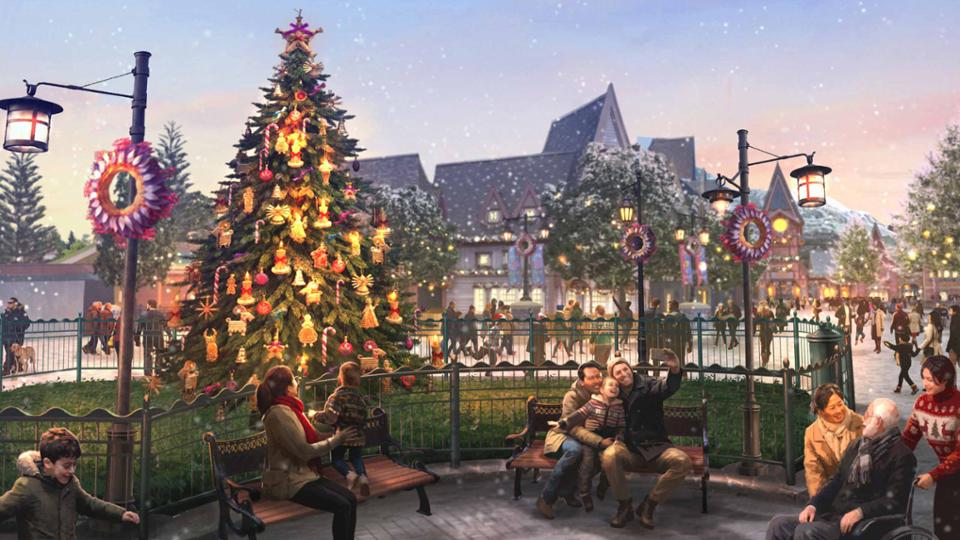 le premier Noël au Monde de La Reine des Neiges à Disneyland Paris