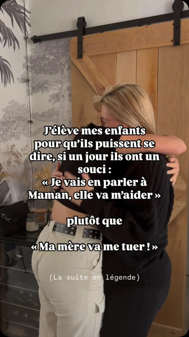 J’ai vu passer ce message il y a quelques temps sur le compte d’une amie. 
J’ai toujours essayé de lui dire qu’elle pouvait tout nous dire, qu’on serait toujours là ❤️
Ca n’empêche pas les bêtises, ça n’empeche pas d’avoir son jardin secret ni, d’avoir conscience que les actes ont des conséquences.
Mais dans tous les cas, on sera là ❤️ ! 
Alors j’espère être cette maman si cela arrive ❤️

#merefille #education #bienveillance 
#motheranddaughter #amourinconditionnel #famille #parentslove